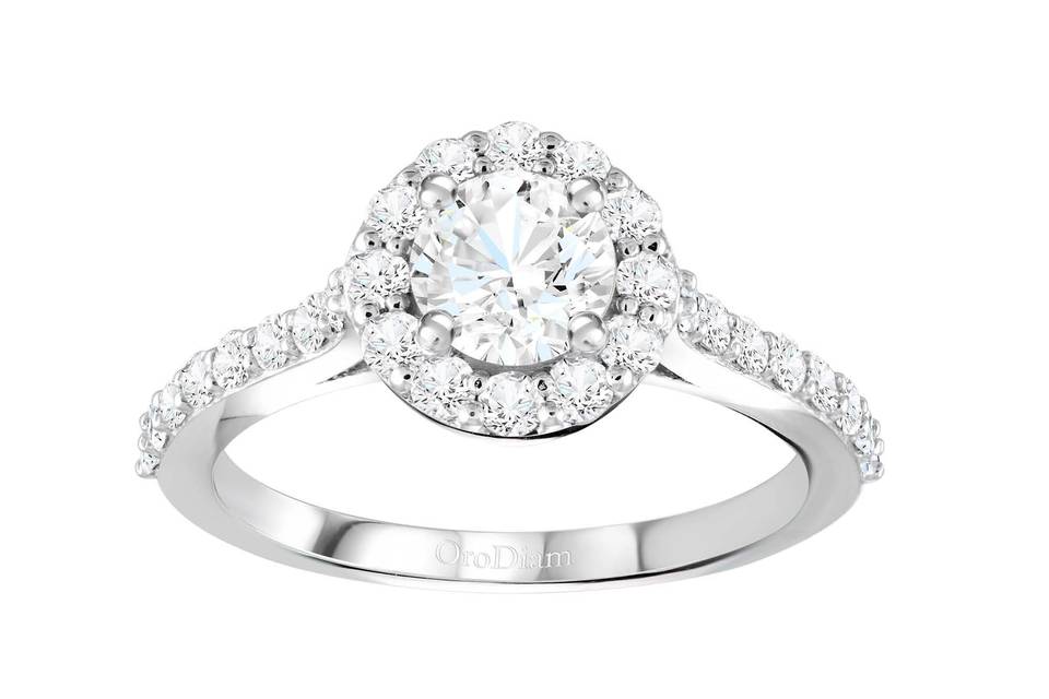 OroDiam Halo diamonds