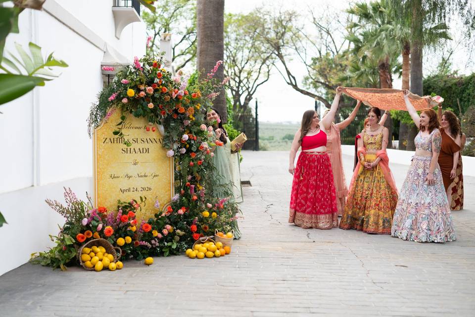 The entrance