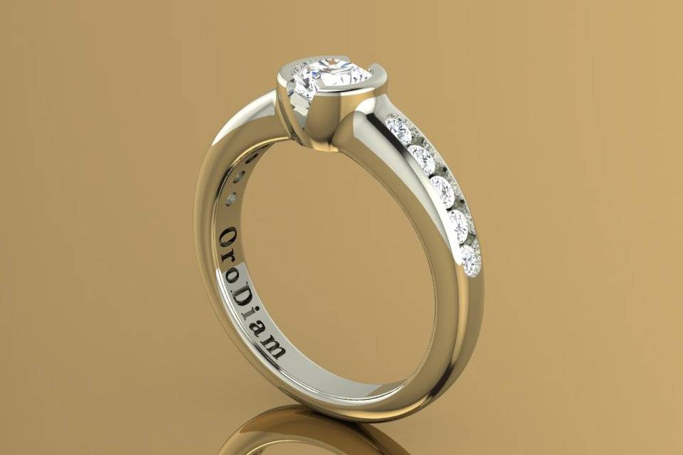 OroDiam engagement ring