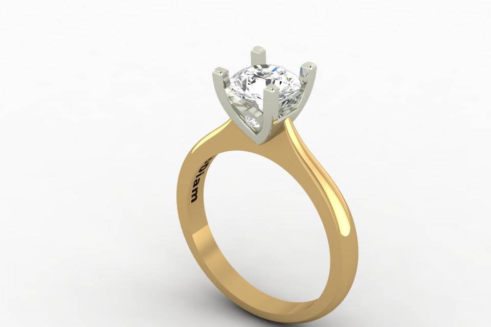 OroDiam Solitaire ring