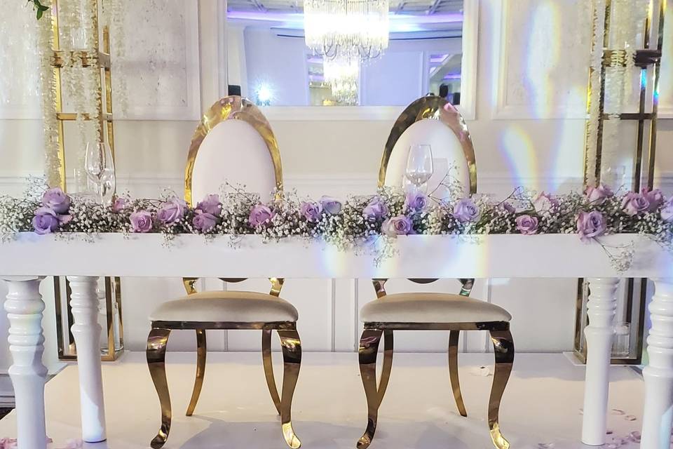 Luxurious top table