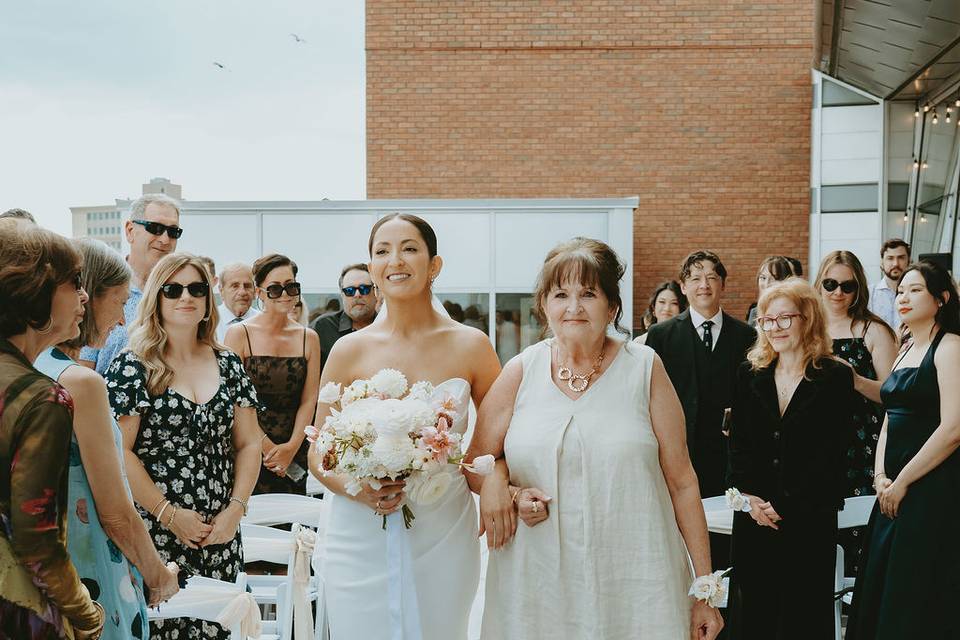 East facing ceremony