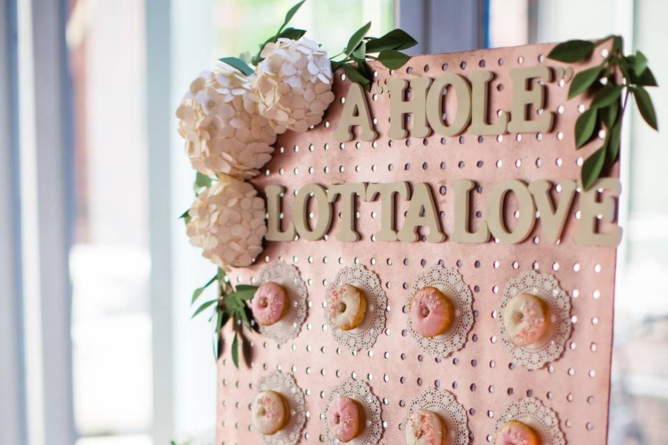 Wedding Doughnut Wall