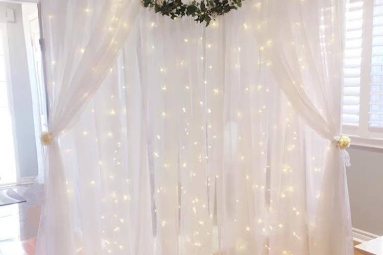 Petite Backdrop with Lights