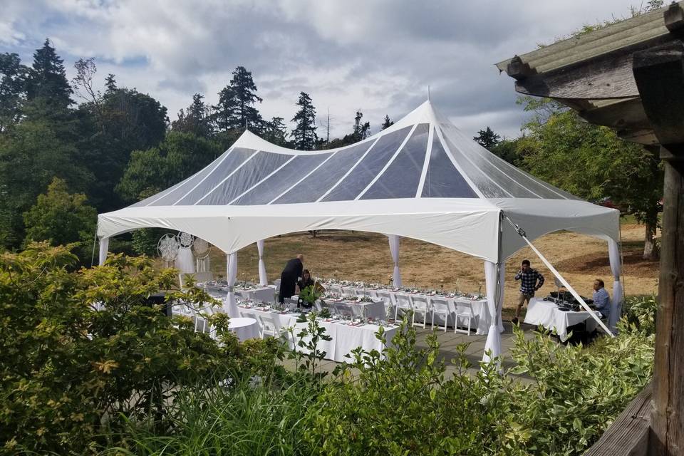 20x40 Clear Top Marquee