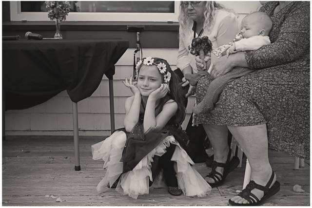 J&K, bored flower girl