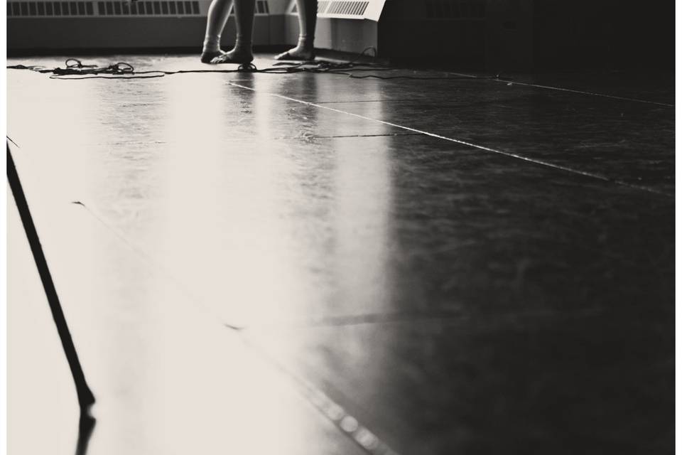 Theatre dance rehearsal