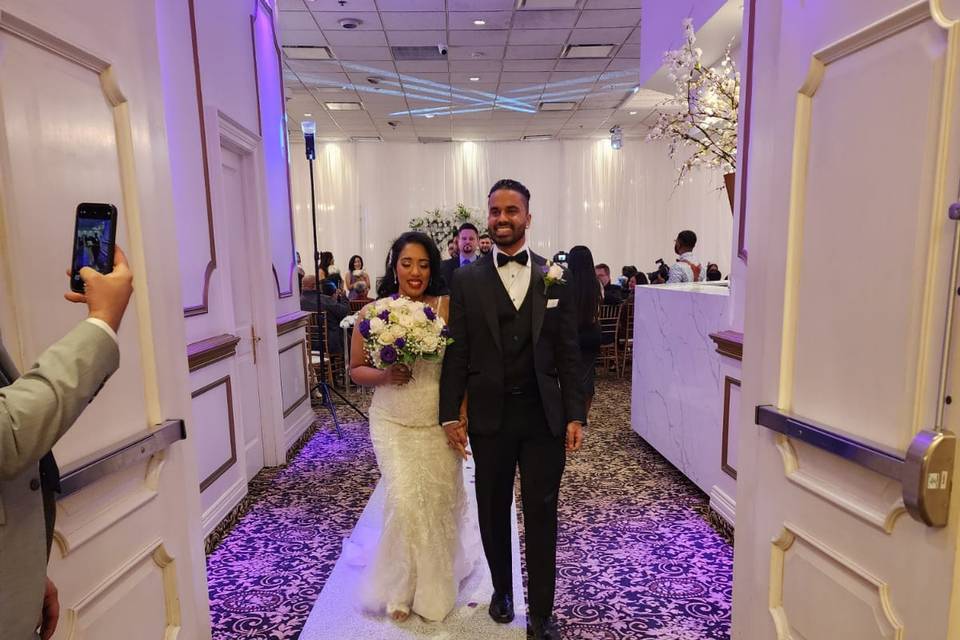 Bride & Groom exiting Ceremony