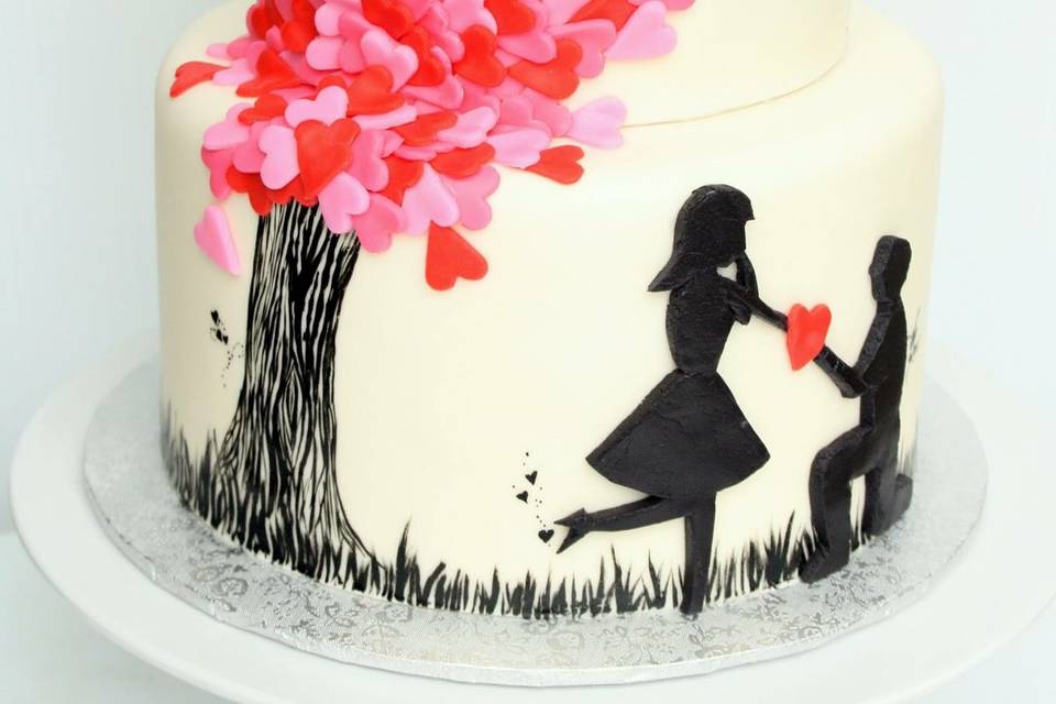 Wedding Cake, Cutting Cake