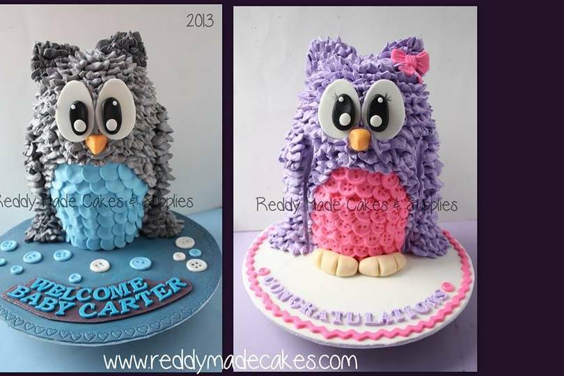 Owl Cake, Baby Shower Cake