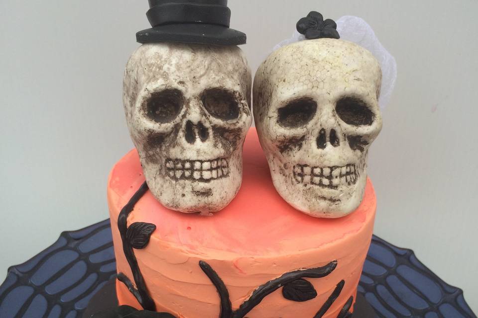 Halloween Wedding Cake