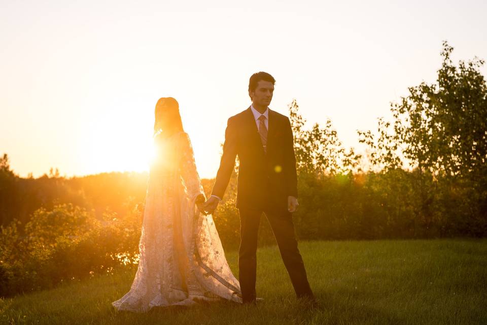 Sunburst indian wedding