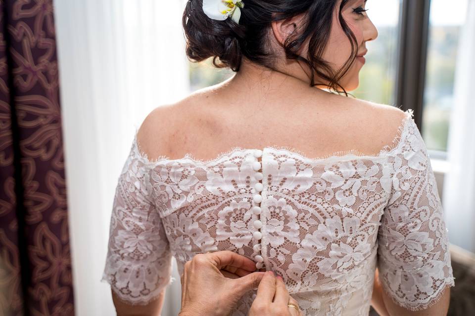 Bride Getting Ready