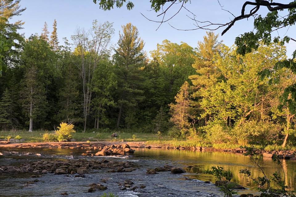 Our view of the Crowe River