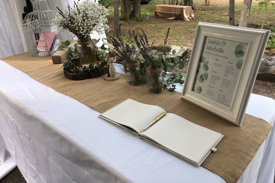 Signing table
