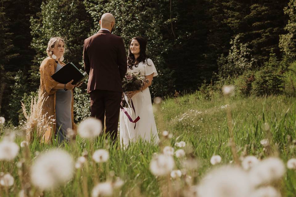 Intimate elopement