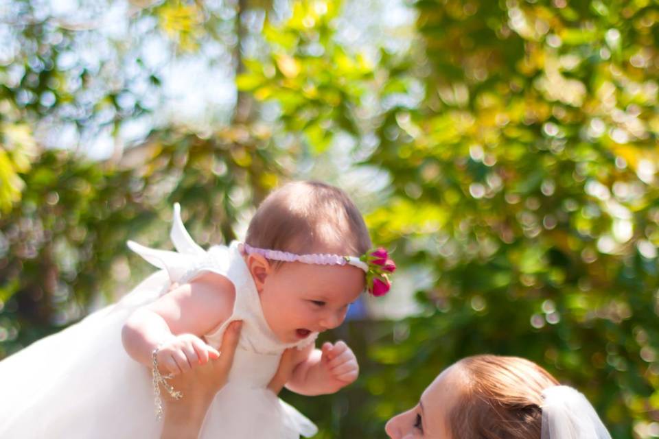 Bride and daughter - Brisbane