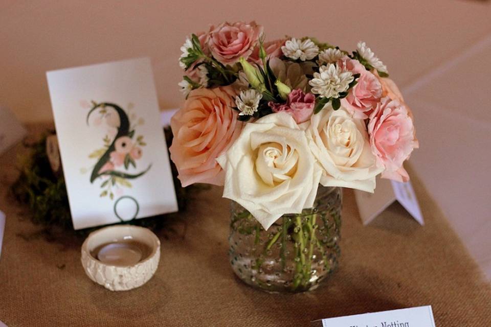 Hobnail Centerpiece