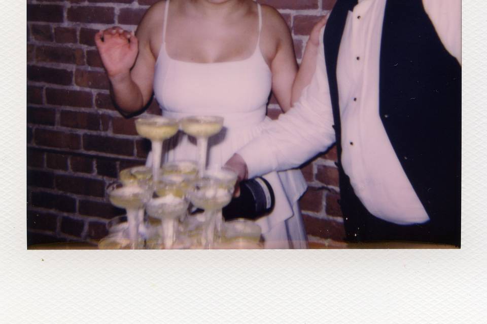 Champagne Tower polaroid