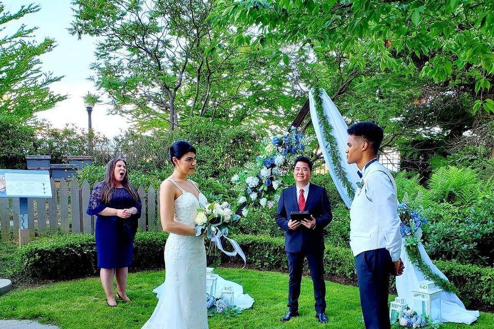 Backdrop and head table decor