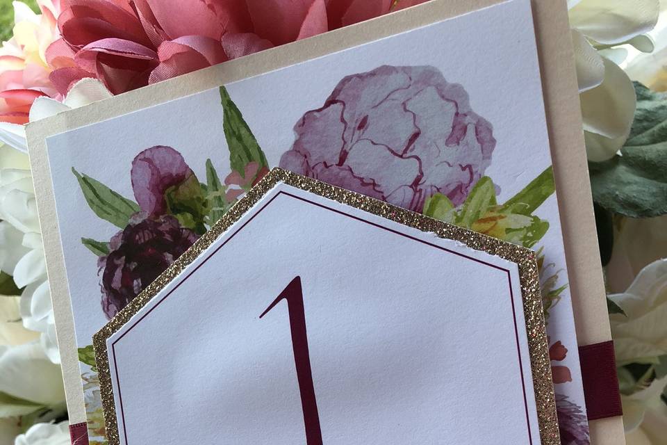 Creative Wedding Table Numbers