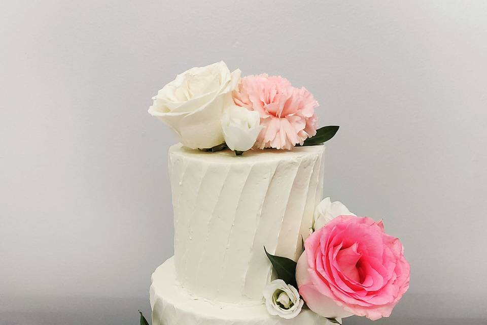 Two tiered floral