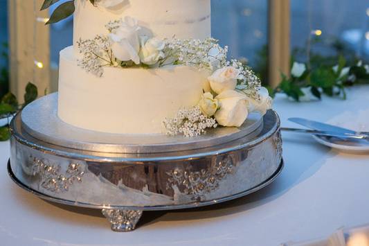 Fresh Floral Wedding Cake