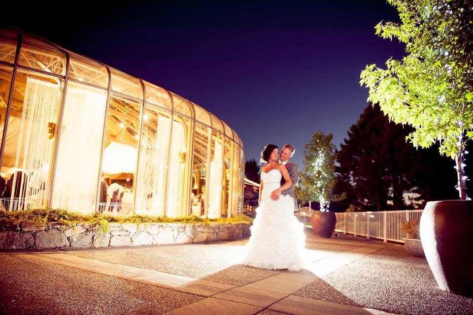 Newlyweds at night