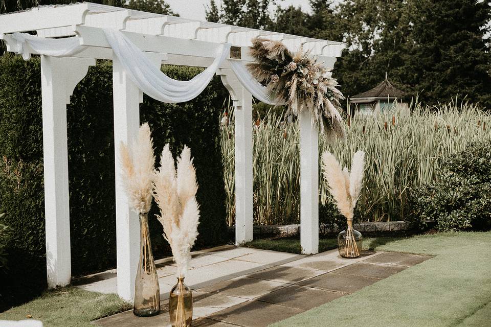 Outdoor ceremony site