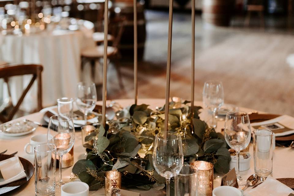 Rustic table setting