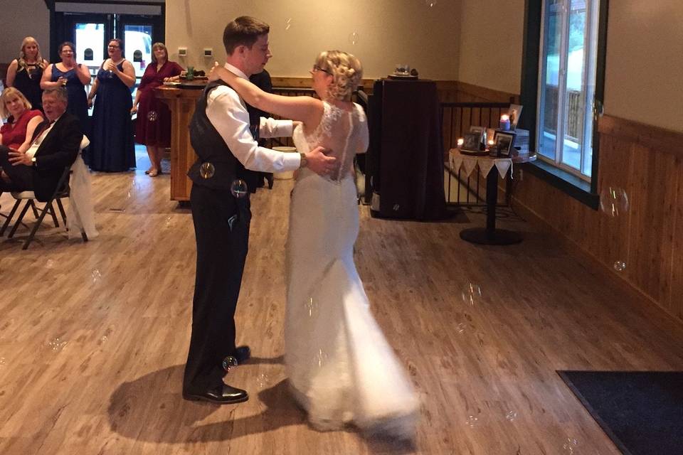 First Dance Bubbles!