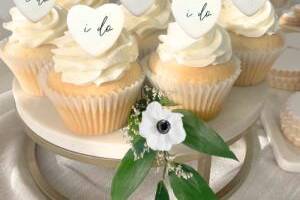 Personalized Heart Cupcakes