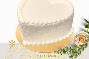 Dottie Heart Wedding Cake