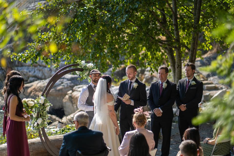 Waterfront wedding