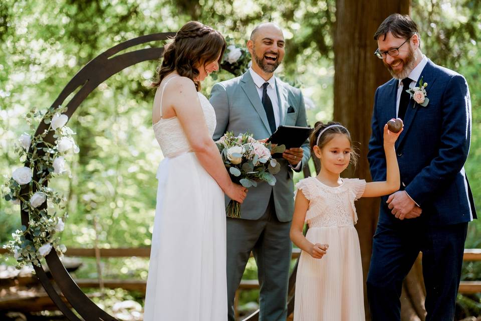 Adorable flower girl