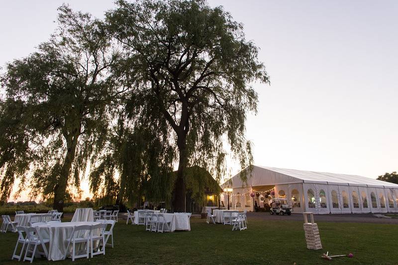 Outside Vineyard Marquee