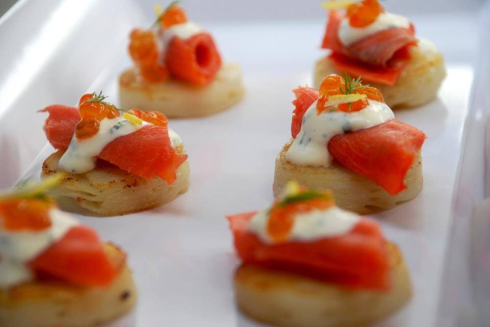 Smoked Salmon Canapé