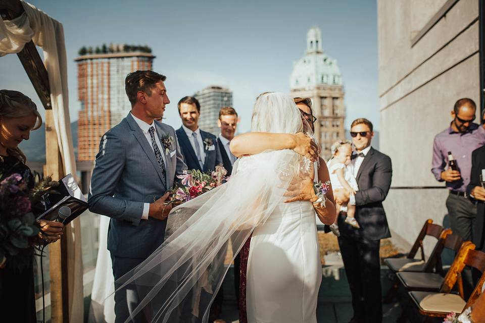 Vancouver roof top ceremony