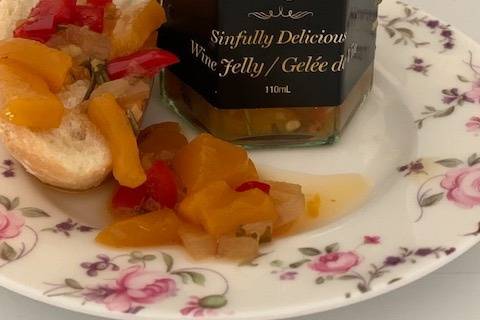 Peach & ginger chutney