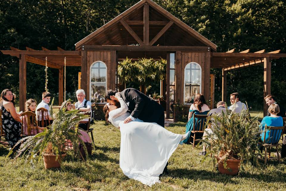 Greenhouse wedding on Strawberry Lane