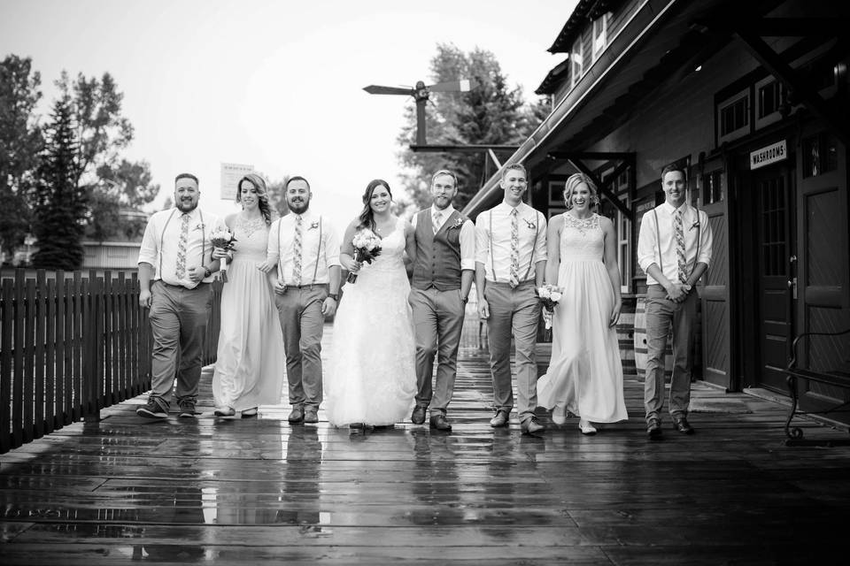 Wedding Party Walk