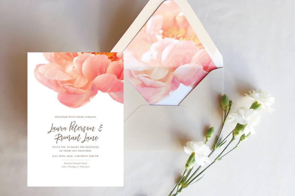 Peony // main invite