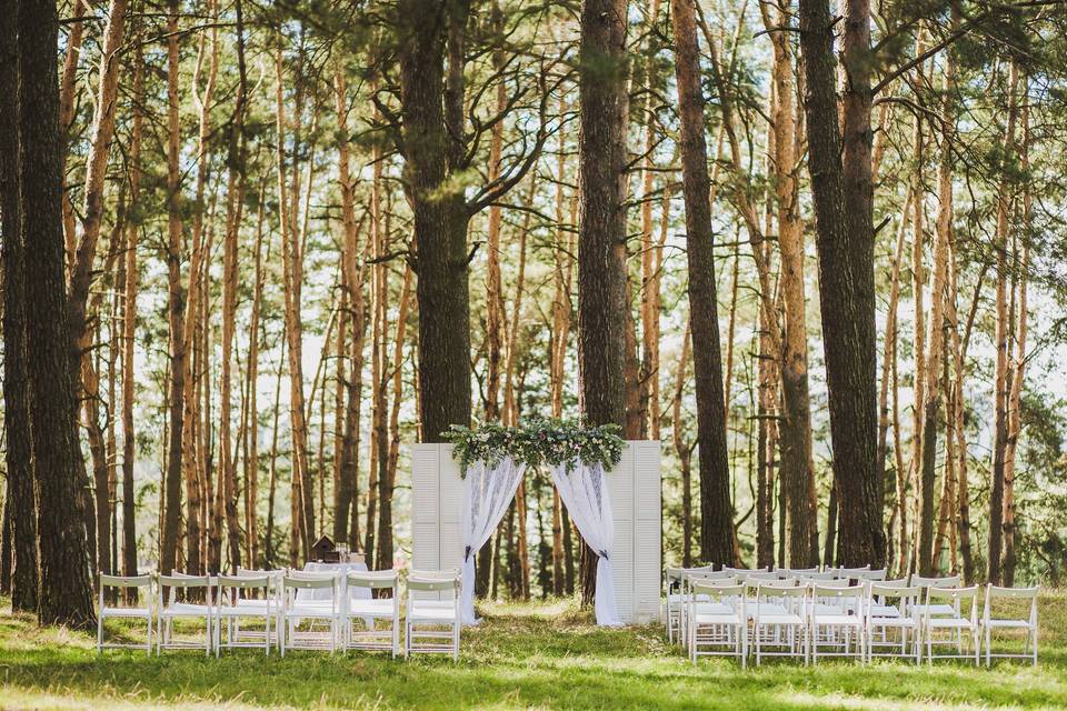 Backyard ceremony