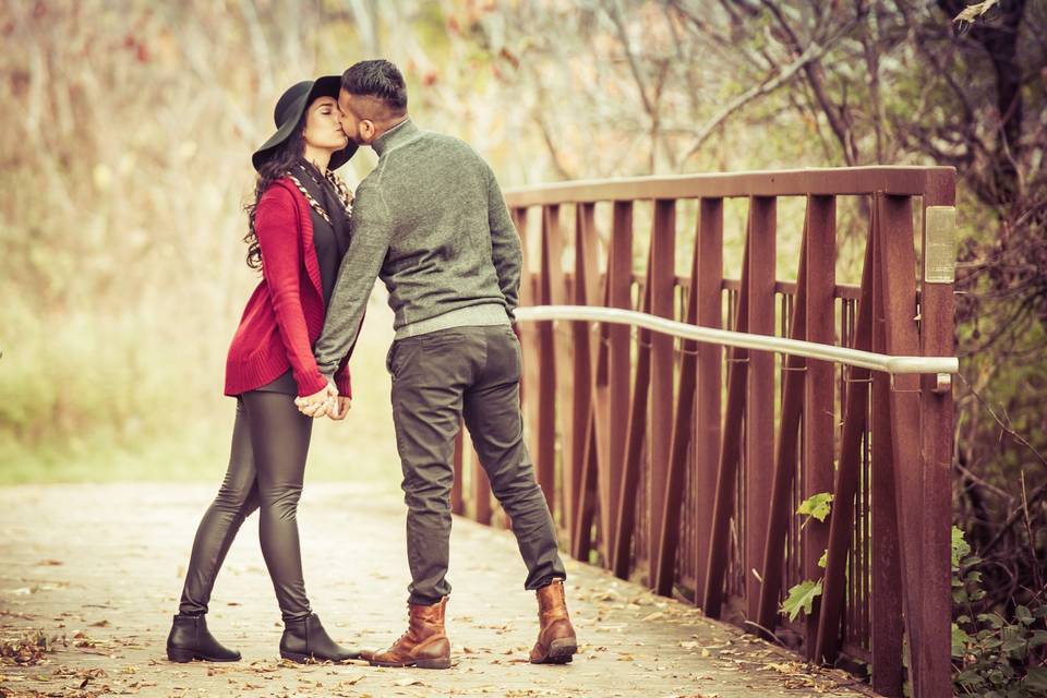 Kiss on the Bridge