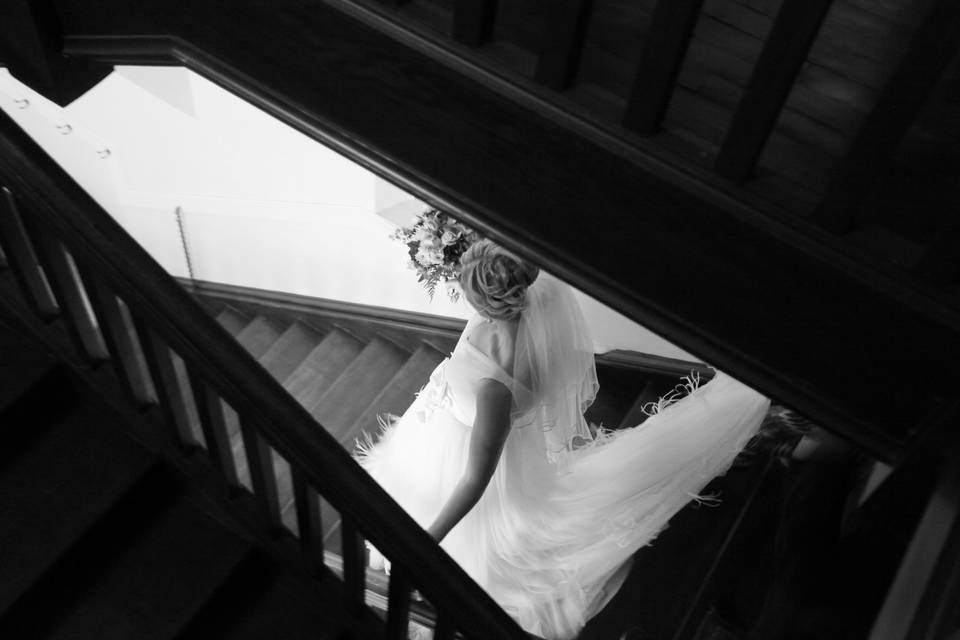 Bride stairs