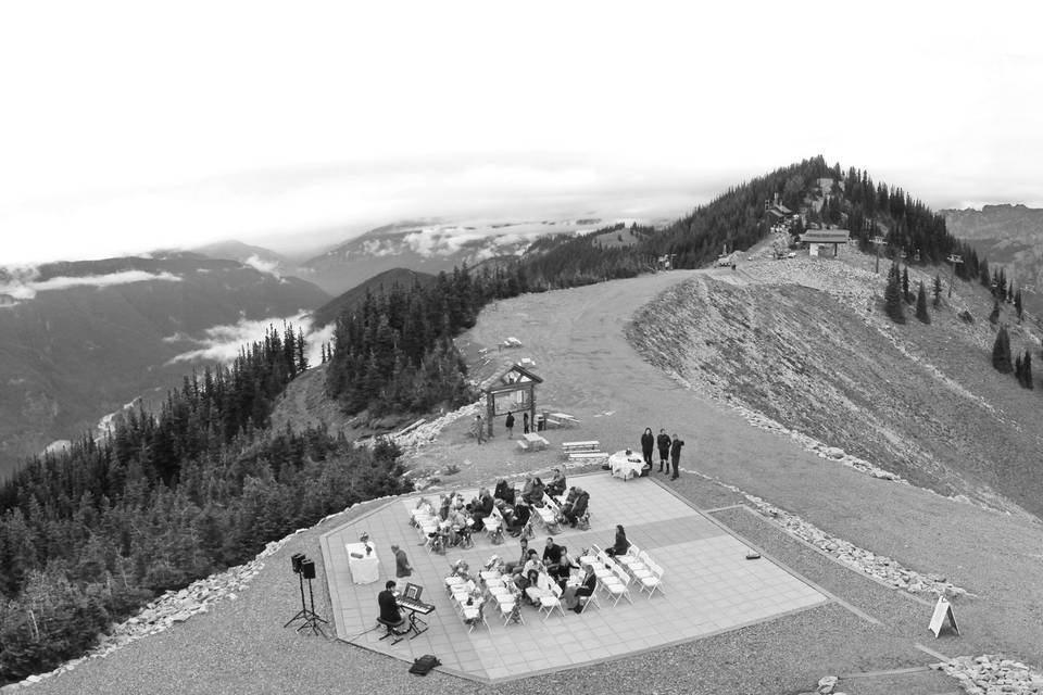 Mount top wedding