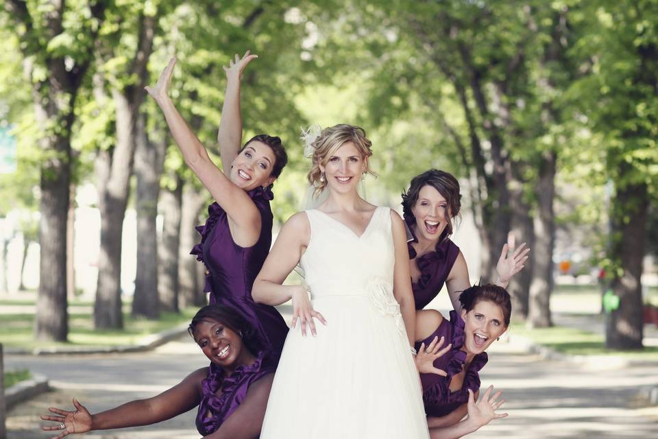 Bride, bridal party