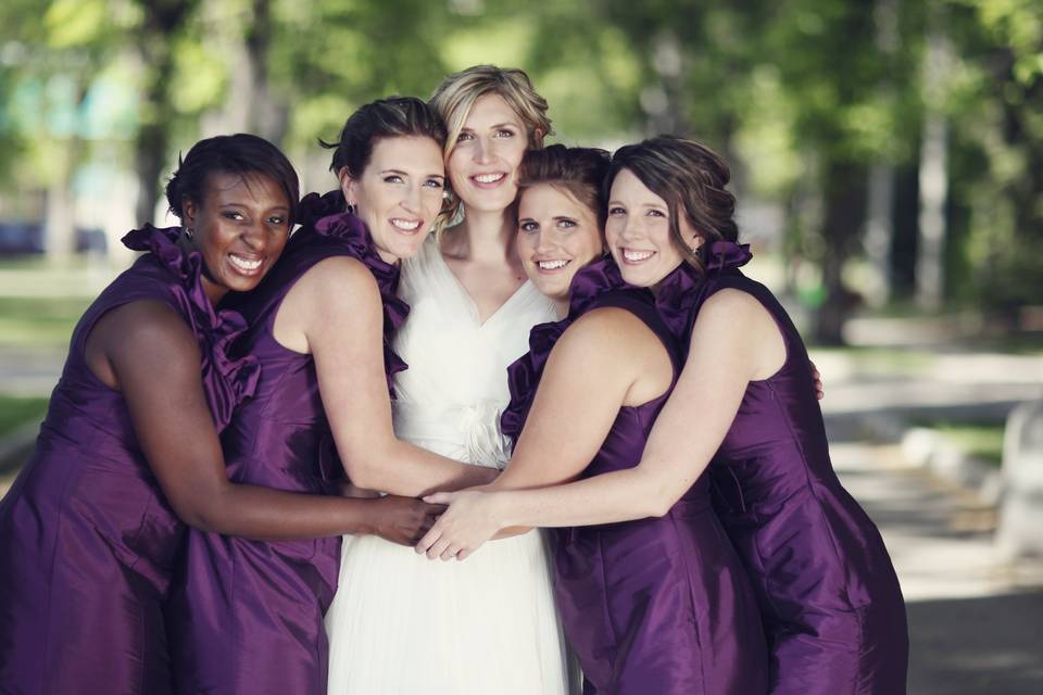 Bride, bridal party