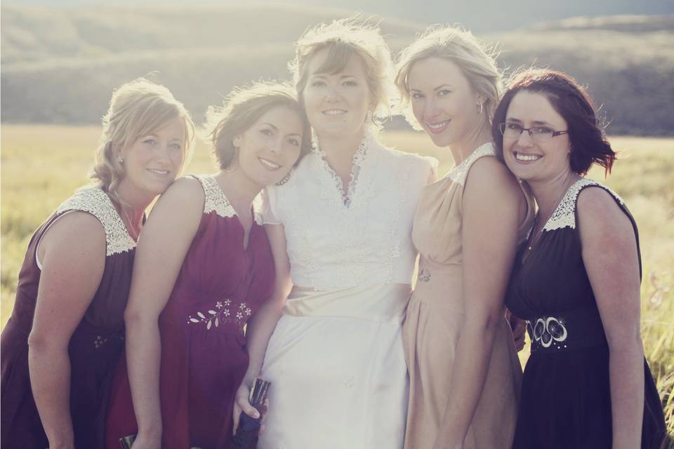 Bride, bridal party