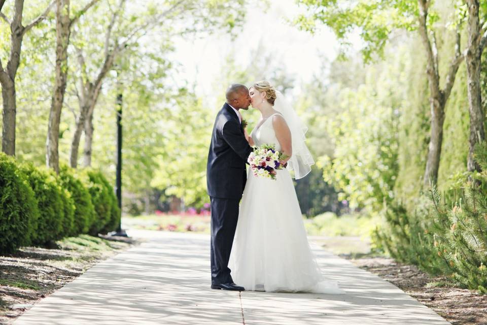 Bride, groom, wedding day